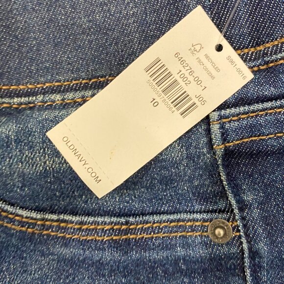 Old Navy Rockstar Super Skinny Jeggings Mid-Rise Size 10 Blue Denim Stretchy NWT - Picture 4 of 7